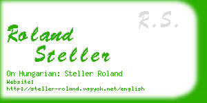 roland steller business card